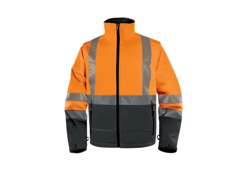 Jacheta reflectorizanta softshell cu maneci detasabile, Fast, culoarea portocaliu - Delta Plus