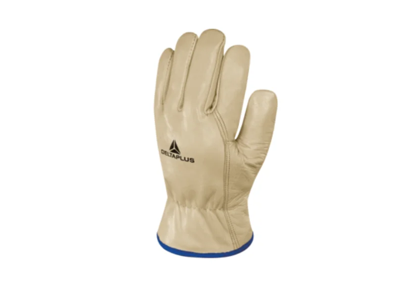 Manusi termice din piele rezistente la umiditate si frig, culoarea galben, Delta Plus
