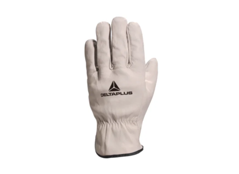 Manusa din piele de protectie mecanica, culoarea bej, FBN49 Delta Plus