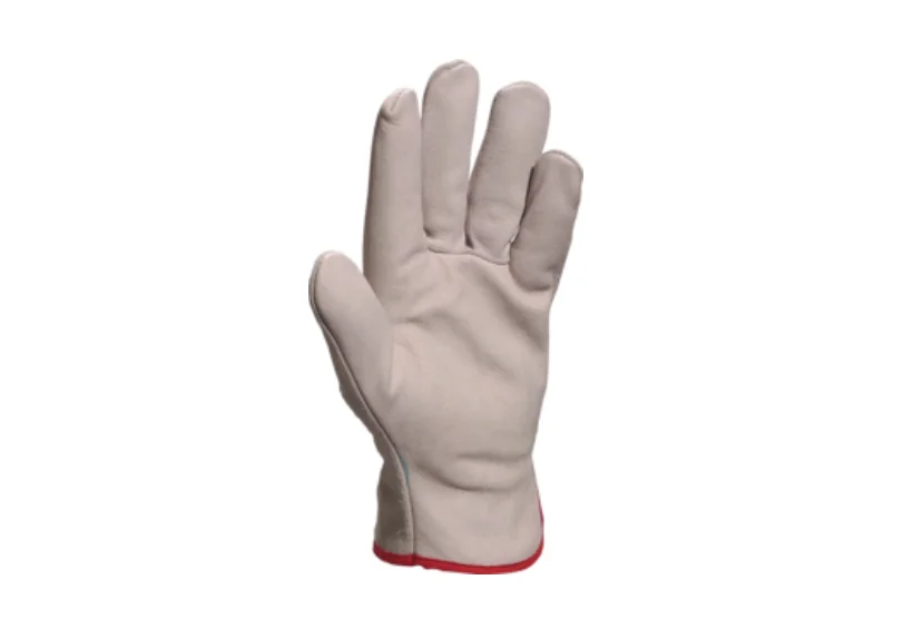 Manusi din piele cu protectie mecanica, pentru medii uscate, FCN29, culoarea bej - Delta Plus