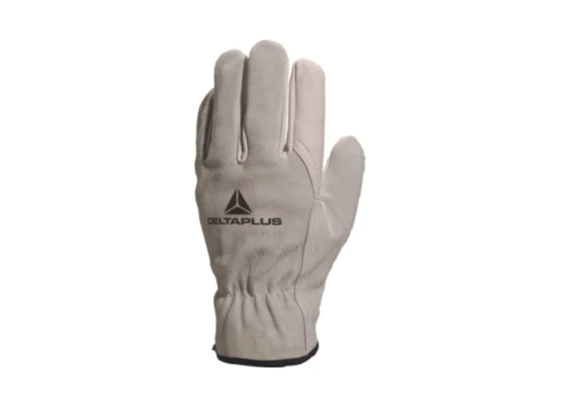 Manusi din piele cu protectie mecanica, pentru medii uscate, FCN29, culoarea bej - Delta Plus
