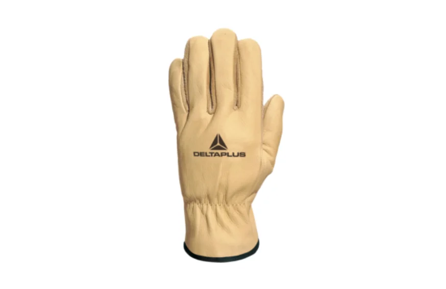 Manusi protectie din piele impermeabile, culoarea bej, ideale în medii umede, FIB49