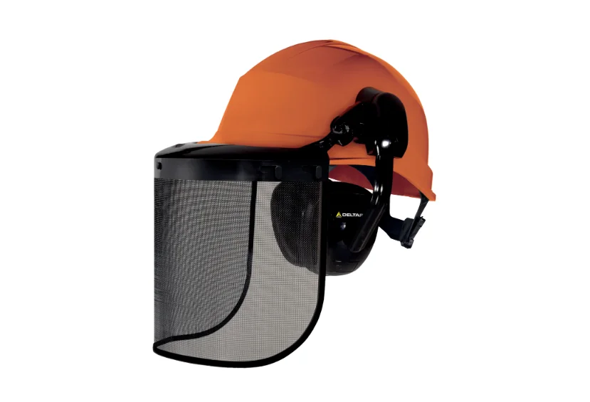 Casca de protectie santier cu viziera si antifoane, Forestier 3