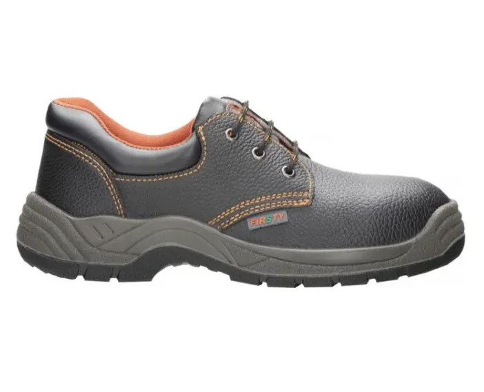 Pantofi de protecție din piele naturală, cu bombeu și lamelă antiperforație din oțel, Ardon FIRLOW S1P, marcaj SR FO, culoarea negru