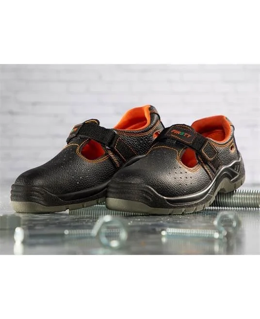 Sandale cu bombeu metalic si lamela antiperforatie metalica FIRSAN S1P SRA, culoarea negru