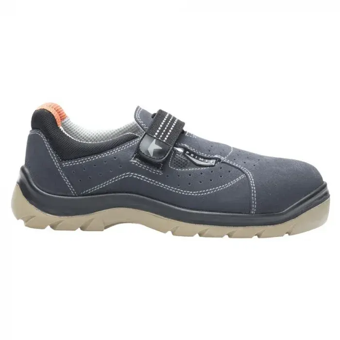 Sandale cu bombeu metalic de protectie PRIME SANDTREK S1 SRA, culoarea albastru