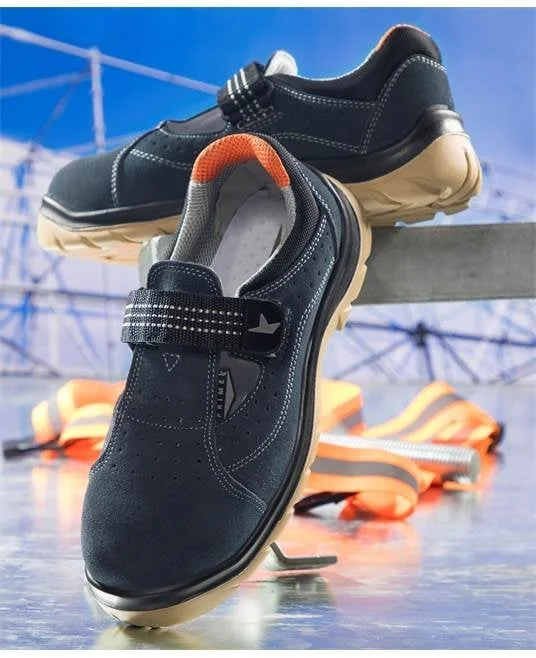 Sandale cu bombeu metalic de protectie PRIME SANDTREK S1 SRA, culoarea albastru