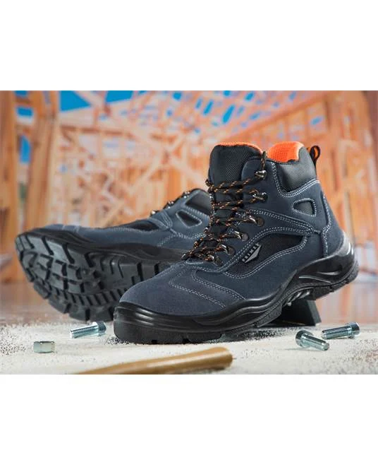 Bocanci de protectie Ardon PRIME HIGHTREK S1P, bombeu metalic si lamela, culoarea negru