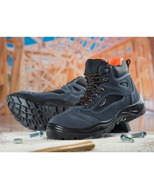 Bocanci de protectie Ardon PRIME HIGHTREK S1P, bombeu metalic si lamela, culoarea negru