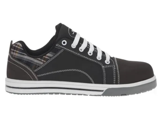 Pantofi de protecție cu bombeu compozit și lamelă antiperforație din Kevlar, din piele nubuc, poliuretan și material textil, Ardon DERRIK, S3 SRC, culoarea gri