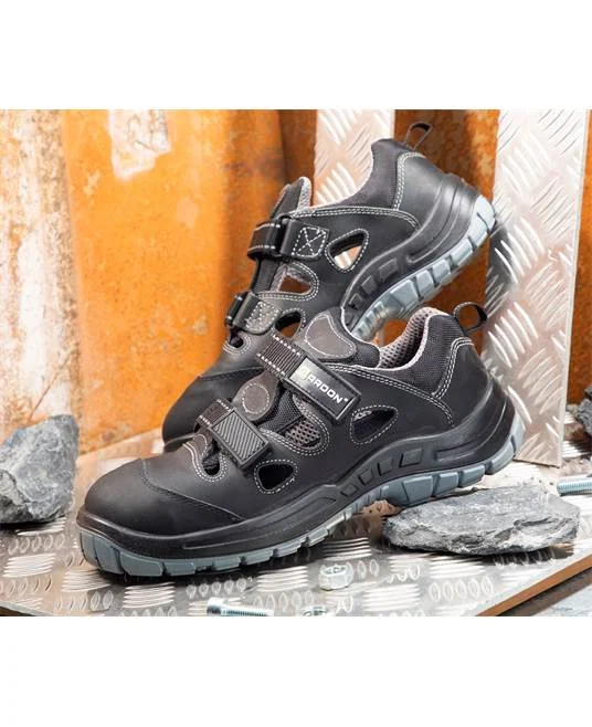 Sandale cu bombeu compozit si lamela antiperforatie non-metalica BLENDSAN S1P SRC, culoarea negru