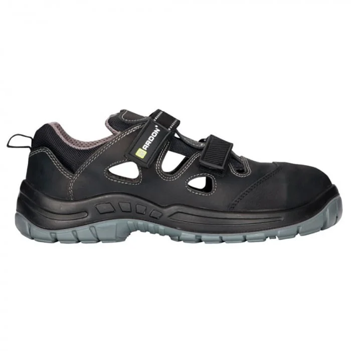 Sandale cu bombeu compozit si lamela antiperforatie non-metalica BLENDSAN S1P SRC, culoarea negru