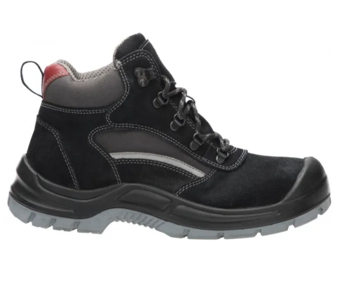 Bocanci negri de protectie cu bombeu metalic si lamela, Ardon GEAR S1P, culoarea negru