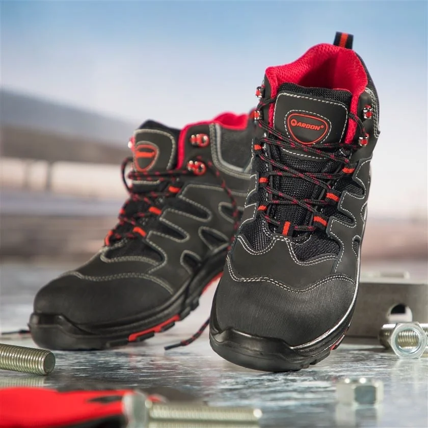 Bocanci Ardon protectie cu bombeu compozit si lamela kevlar, FORE S1P, culoarea negru