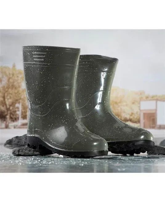 Cizme scurte impermeabile verzi, PVC, Ardon DAMP, culoarea verde