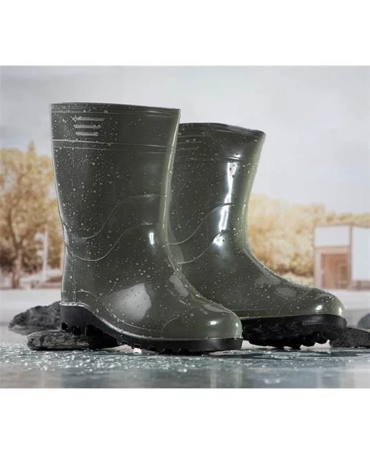 Cizme scurte impermeabile verzi, PVC, Ardon DAMP, culoarea verde