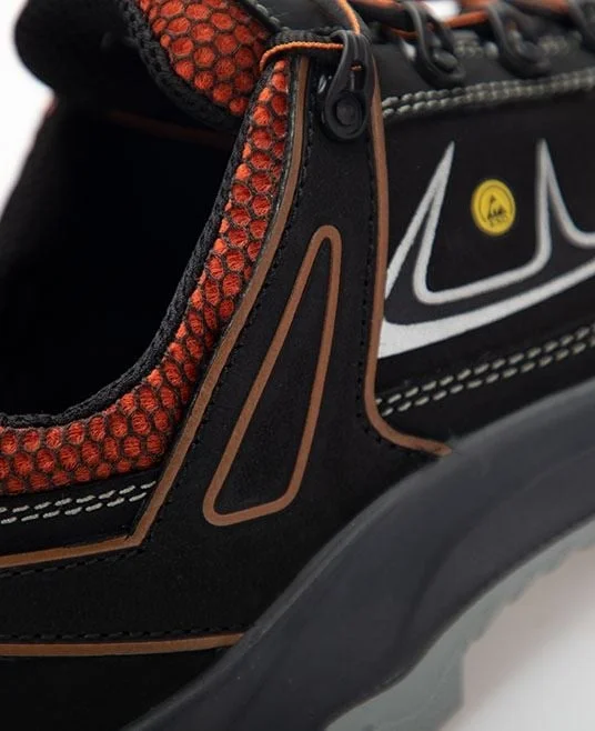 Pantofi cu bombeu din fibra de sticla si lamela kevlar, Ardon DOZERLOW S3 ESD, culoarea negru