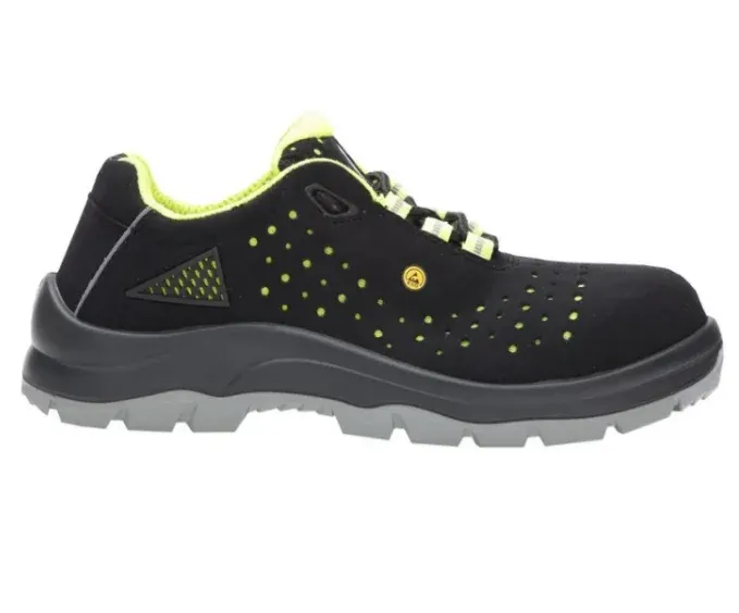 Pantofi de protecție cu bombeu din fibră de sticlă și lamelă din Kevlar, Ardon VERNOR, S1P ESD, SRC, culoarea negru