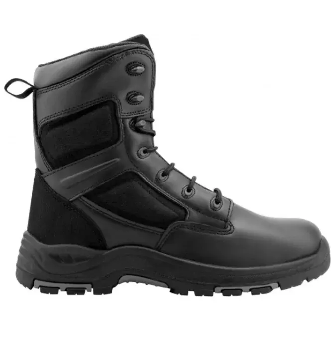 Bocanci de lucru fără bombeu, din piele naturală și textil, Ardon WARDER, O2 HRO SRC, culoarea negru