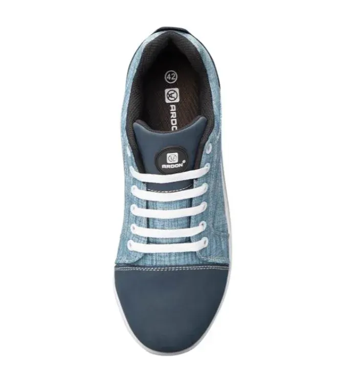 Pantofi de protecție S1P cu bombeu compozit si lamela, Ardon DERRIK DENIM, culoarea albastru