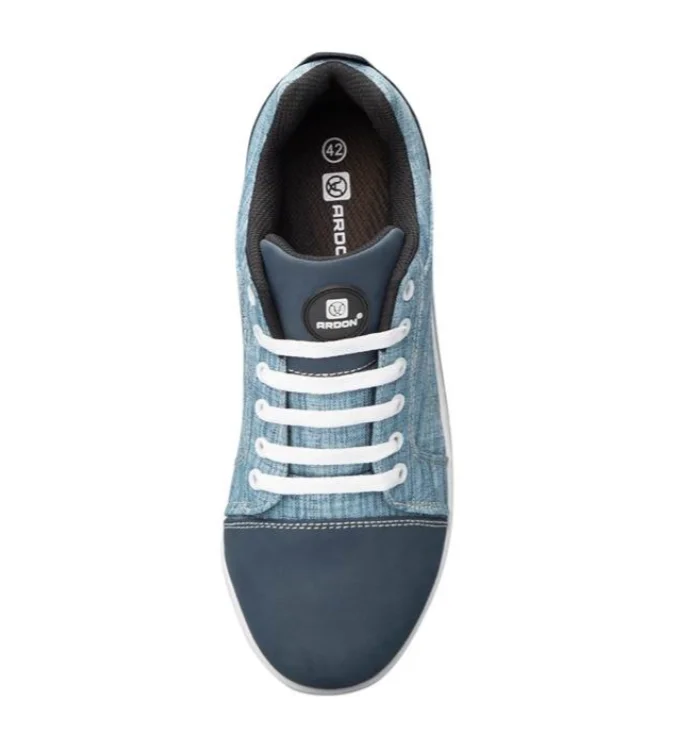 Pantofi de protecție S1P cu bombeu compozit si lamela, Ardon DERRIK DENIM, culoarea albastru