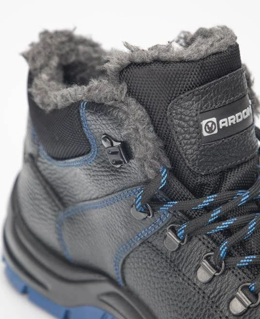 Bocanci iarna de protectie cu bombeu si lamela, Ardon KING WINTER S3 CI, culoarea negru