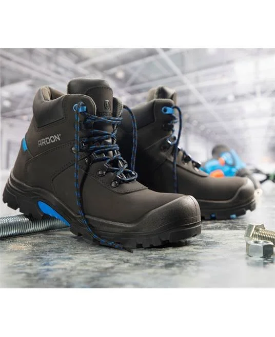 Bocanci cu bombeu si lamela Ardon ROVER S3 HRO, talpă rezistentă termic, culoarea negru