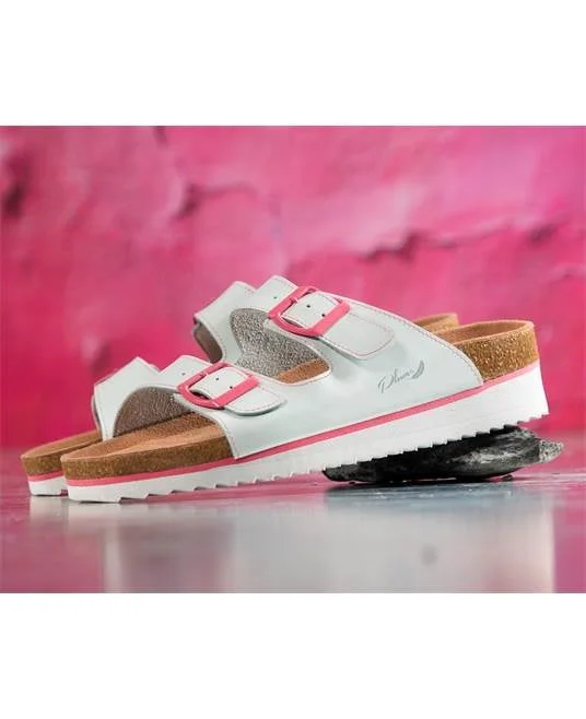 Slapi de vara femei talpă plută albi-roz, Ardon JUNO