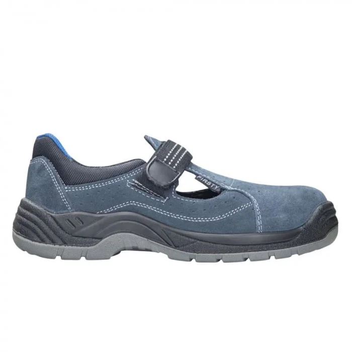 Sandale de protectie cu bombeu metalic si lamela antiperforatie metalica FIRSAN TREK S1P SRA, culoarea albastru