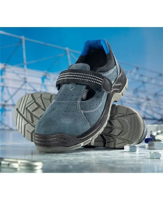 Sandale de protectie cu bombeu metalic si lamela antiperforatie metalica FIRSAN TREK S1P SRA, culoarea albastru