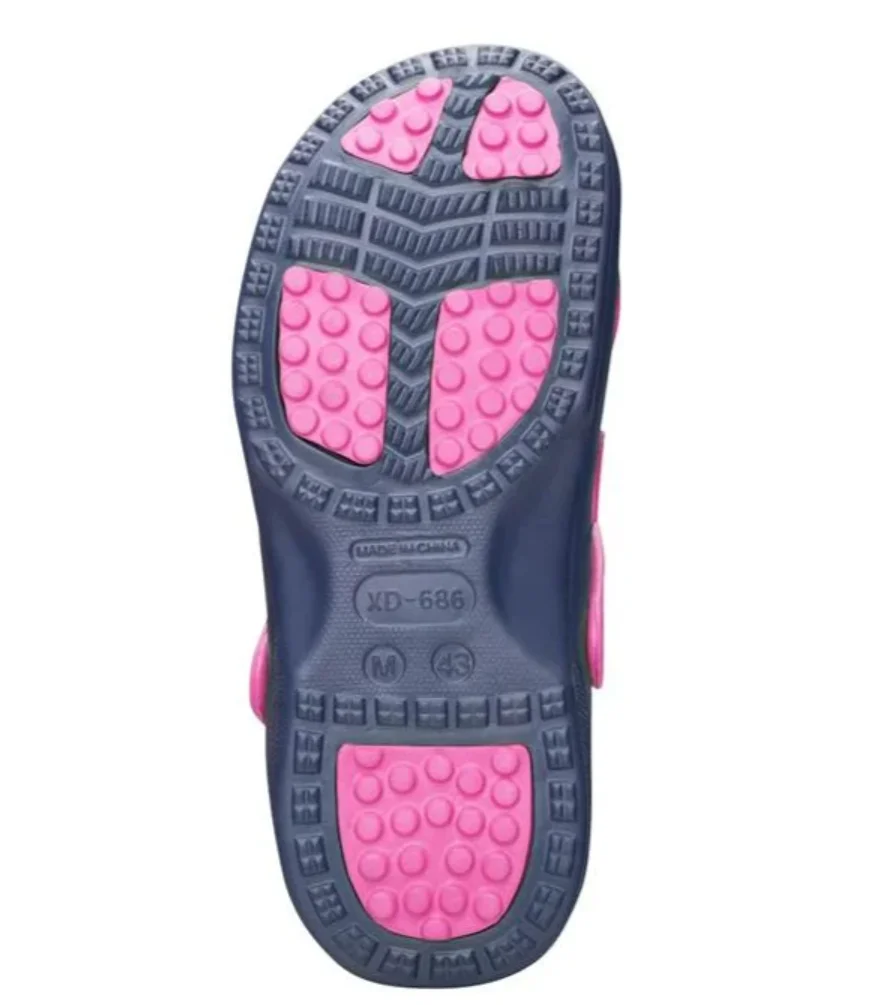 Șlapi tip crocs femei roz-bleumarin ușori din material EVA, Ardon CROCS MARINE