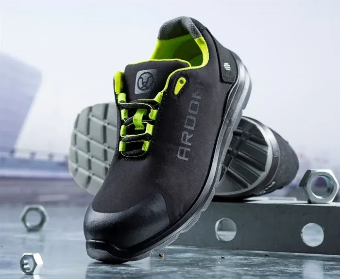 Pantofi de protectie cu bombeu metalic si lamela, Ardon SOFTEX S1P, culoarea negru
