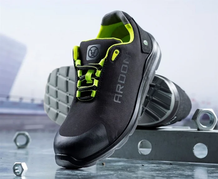 Pantofi de protectie cu bombeu metalic si lamela, Ardon SOFTEX S1P, culoarea negru