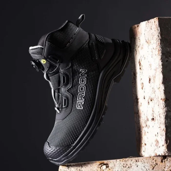 Bocanci de protecție impermeabili cu bombeu și lamelă, BRICK S3 ESD, culoarea negru