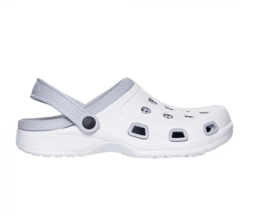 Șlapi tip saboți crocs albi ușori din material EVA, Ardon CROCS MARINE
