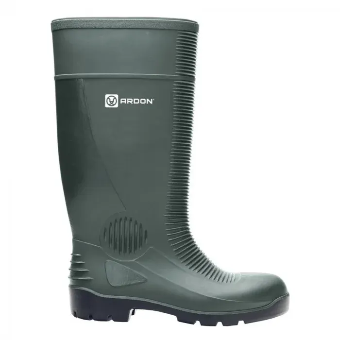 Cizme de lucru din PVC/nitril, Ardon NIGHTFISH OB SR, culoarea verde