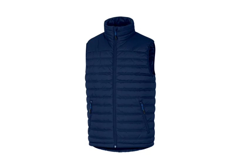 Vesta din puf calduroasa, culoarea bleumarin, G-DOON, Delta Plus