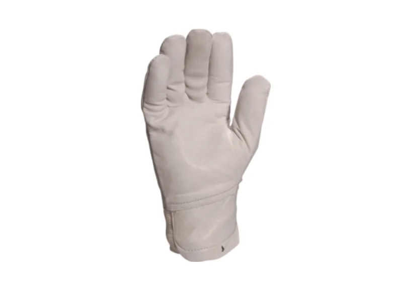 Mănușă din piele cu protecție mecanică, culoarea bej, GFBLE Delta Plus