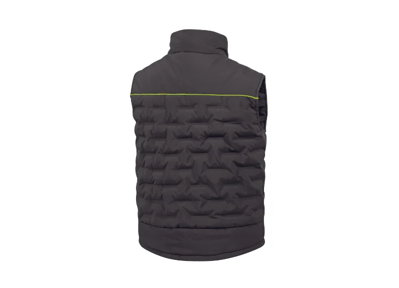 Vesta groasa de iarna din puf, culoarea gri, matlasata, Gravity, Delta Plus