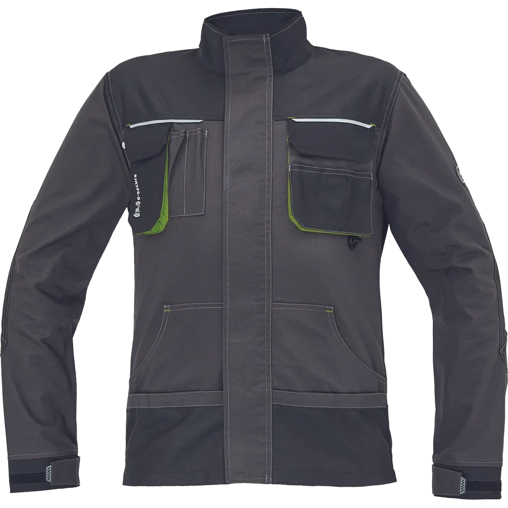 Jacheta de lucru antracit-lime, REUSEL GREENDALE