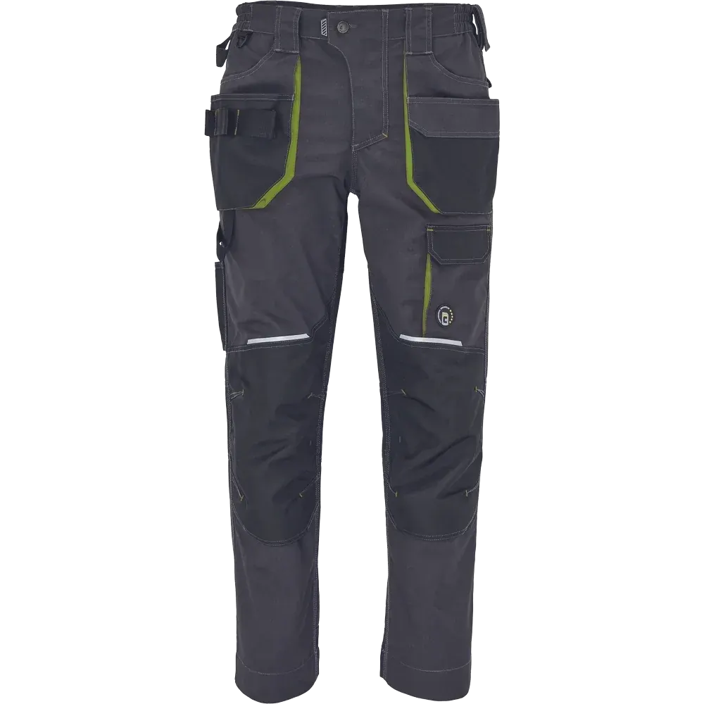 Pantaloni de lucru standard Greendale, antracit-lime