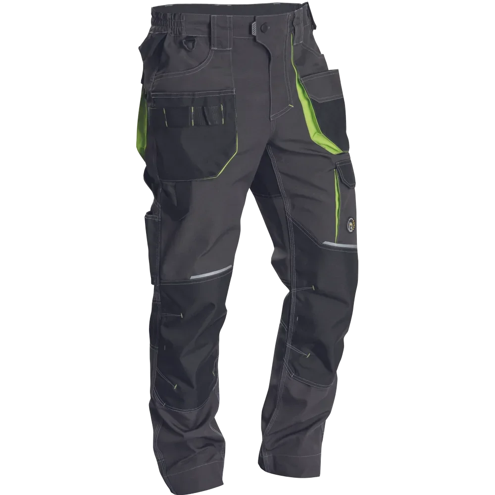 Pantaloni de lucru standard Greendale, antracit-lime