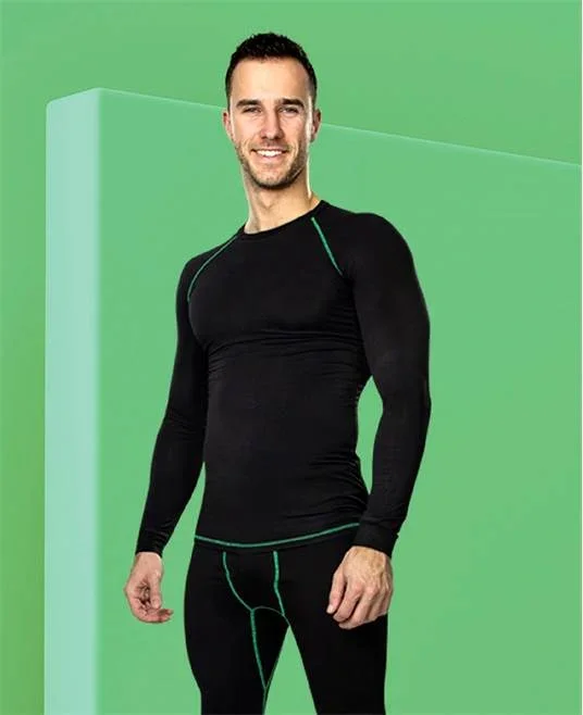 Tricou negru cu mânecă lungă de corp, Ardon TRIP