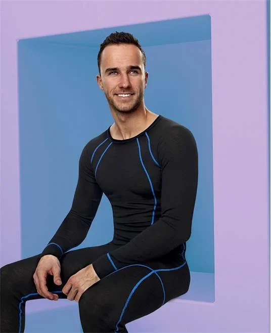 Tricou negru termic din lână merinos, Ardon NAVI