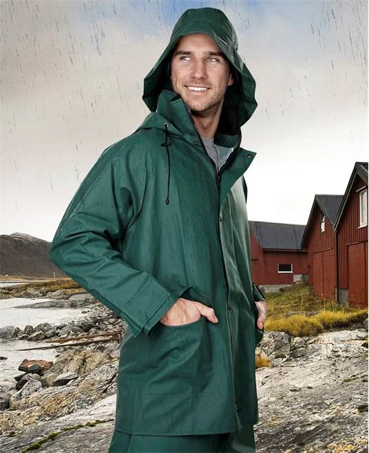 Jacheta impermeabilă verde cu glugă, Ardon AAQ 103