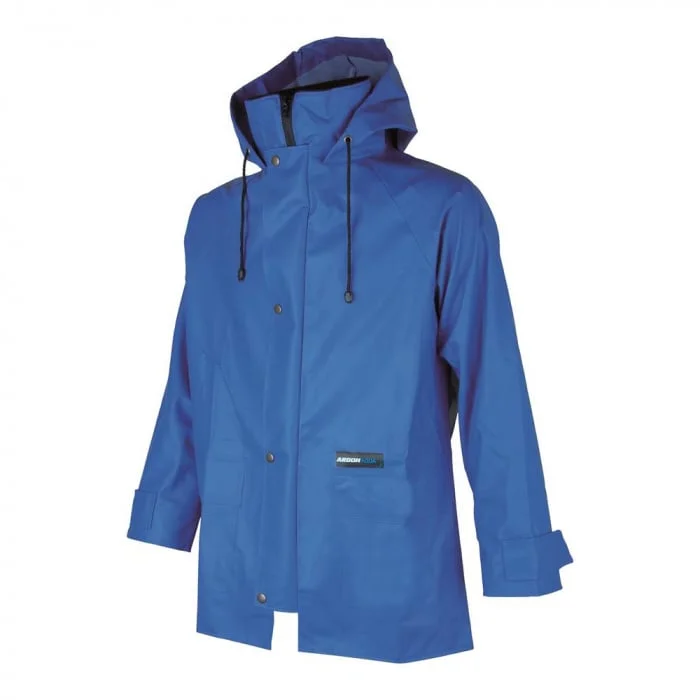 Jacheta impermeabilă albastră cu glugă, culoarea albastru, Ardon AAQ 103