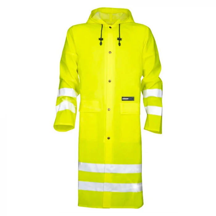 Pelerina de ploaie reflectorizanta lunga, culoarea galben, Aqua 1102