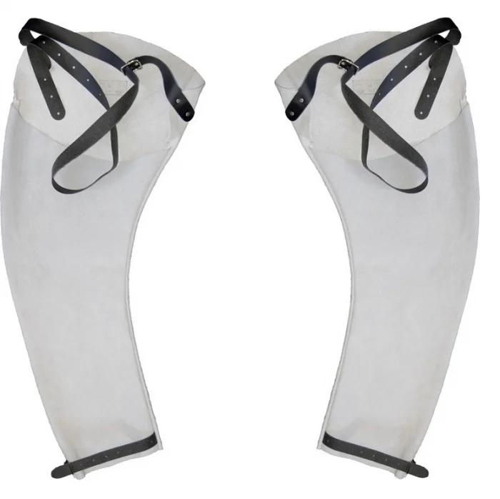 Maneci din piele pentru sudura, culoarea gri, perechi, DAG