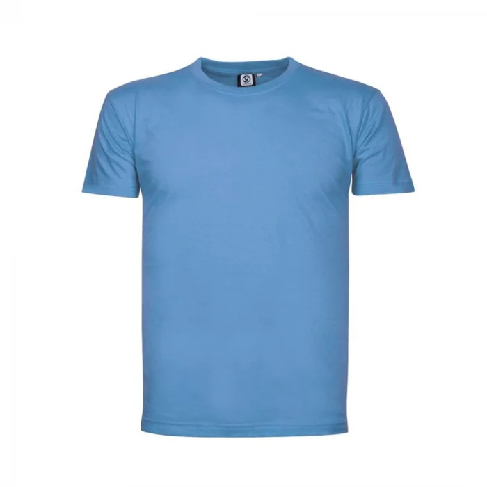 Tricou barbati albastru-deschis bumbac 100% cu mânecă scurtă, Ardon Lima