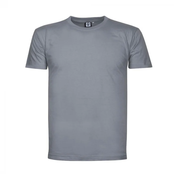 Tricou gri simplu bumbac 100%, cu maneca scurta, Ardon Lima
